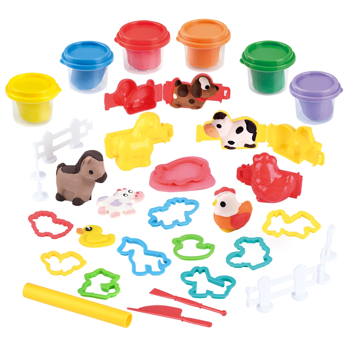 E-shop Playgo Plastelína farma set 6x56g