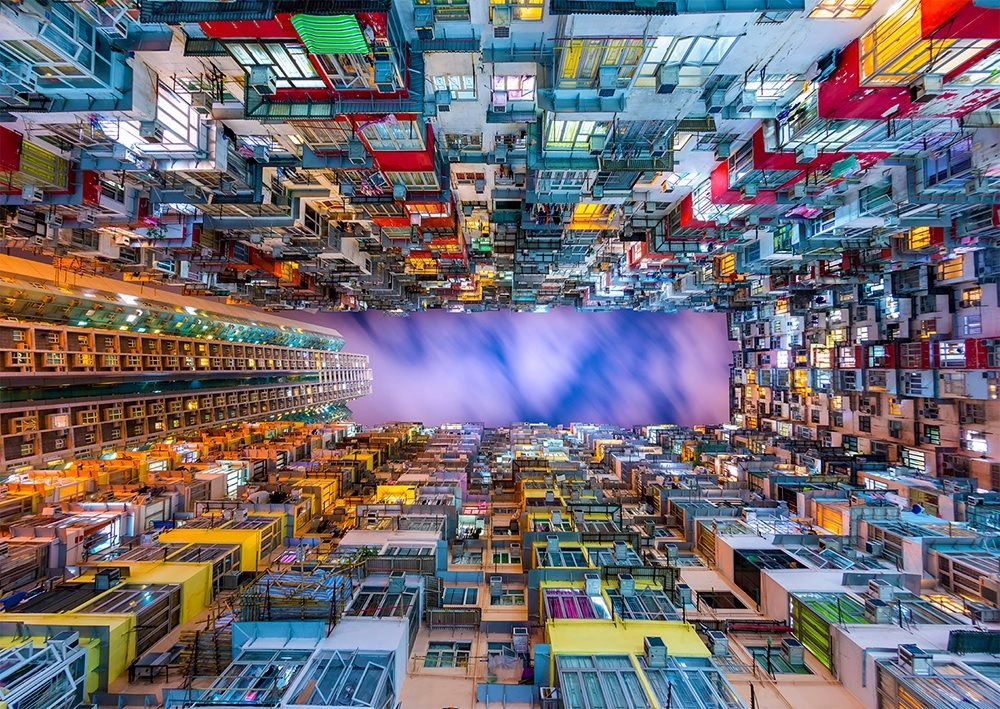 E-shop ENJOY Barevný bytový dům Hongkong 1000 dielov
