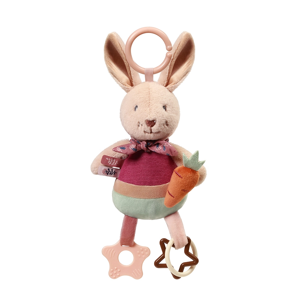 E-shop Závesná plyšová hračka s hryzadlom Rabbit Karo 0m+ od BabyOno