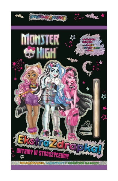 E-shop Monster High – škrabacia kniha: Vitajte na Strašidelnej strednej