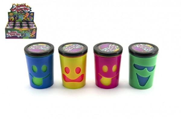 E-shop Teddies Slime 80g s tvárou tečúci prd mix 4 farieb