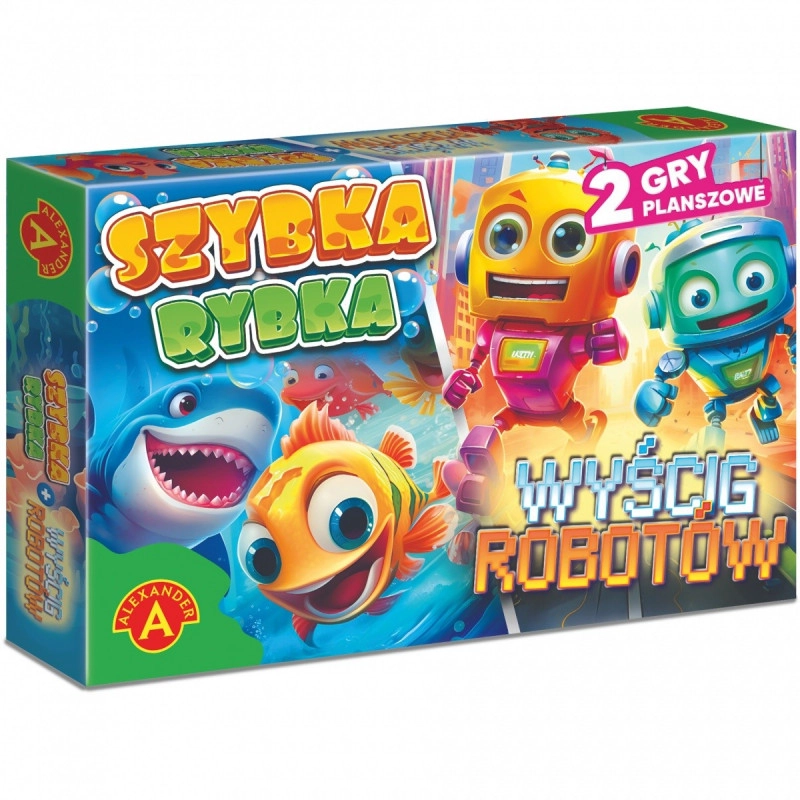 E-shop Szybka Rybka / Wyścig Robotów – sada dvoch jednoduchých stolových hier