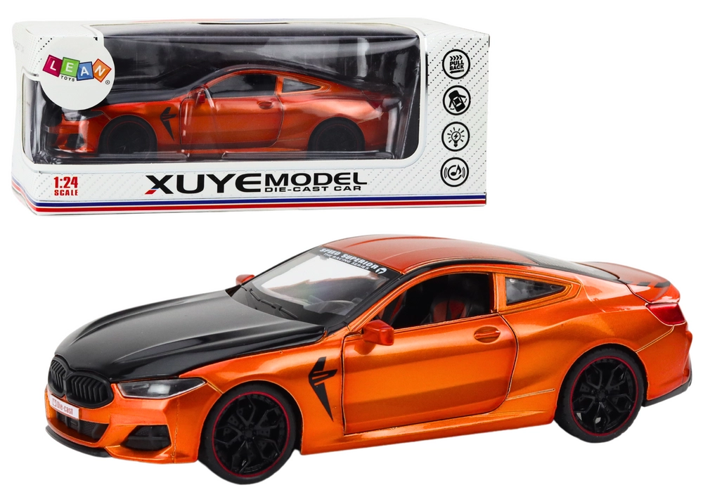E-shop Lean Toys Model športového auta ranžové 1:24