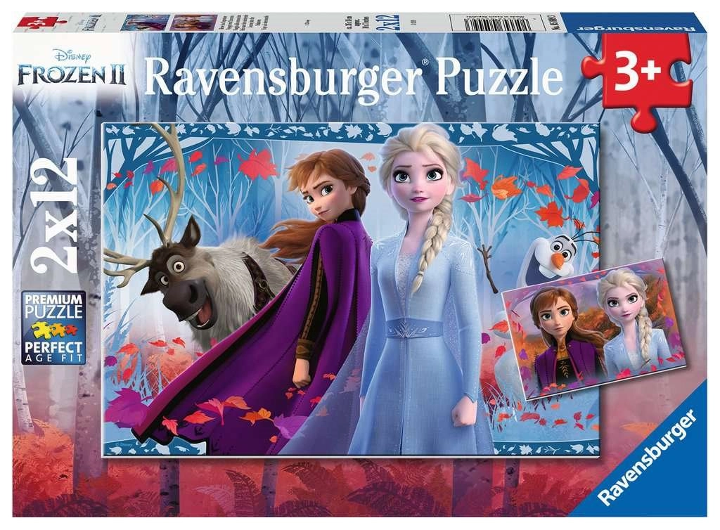 E-shop RAVENSBURGER Puzzle Ľadové kráľovstvo 2, 2x12 dielikov