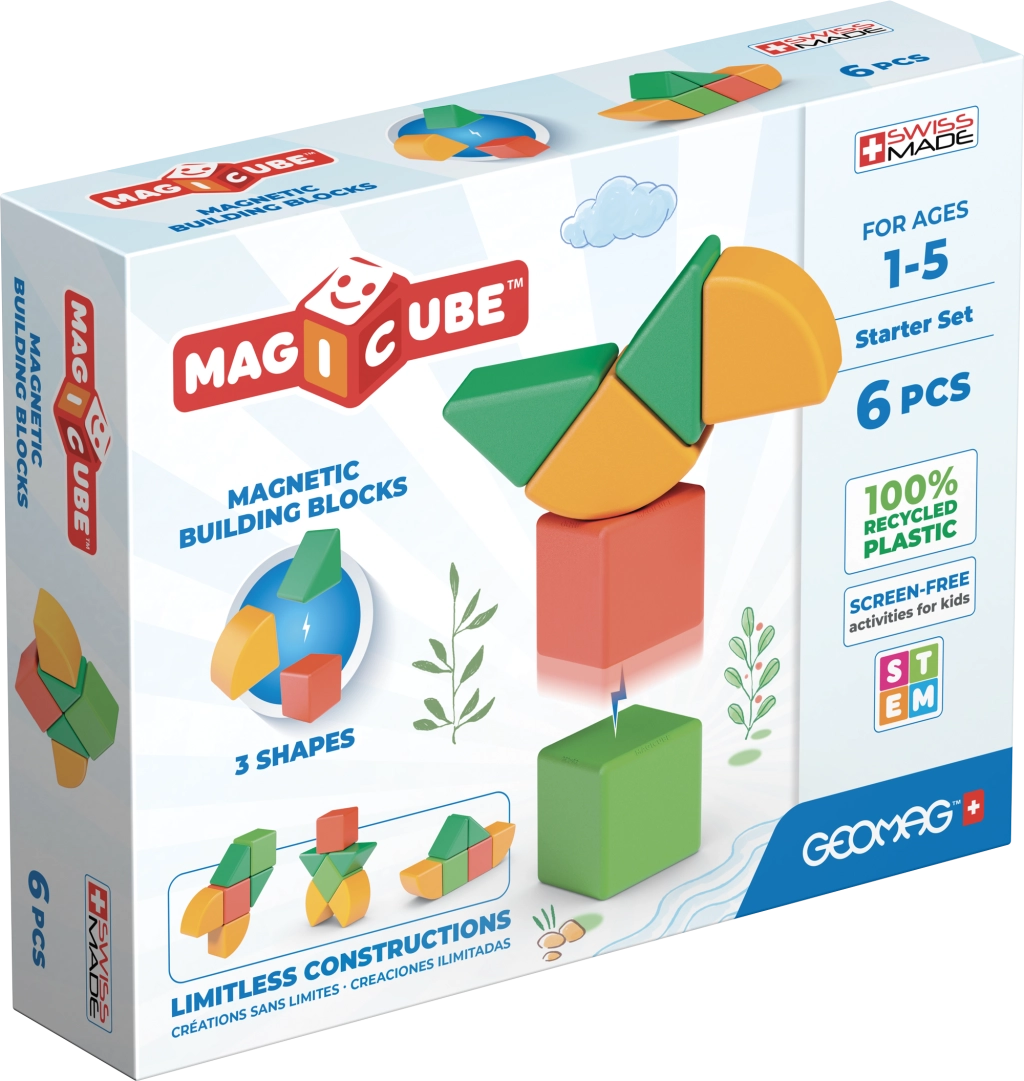 E-shop Geomag Magicube Shapes – magnetická stavebnica pre najmenších, 6 dielikov