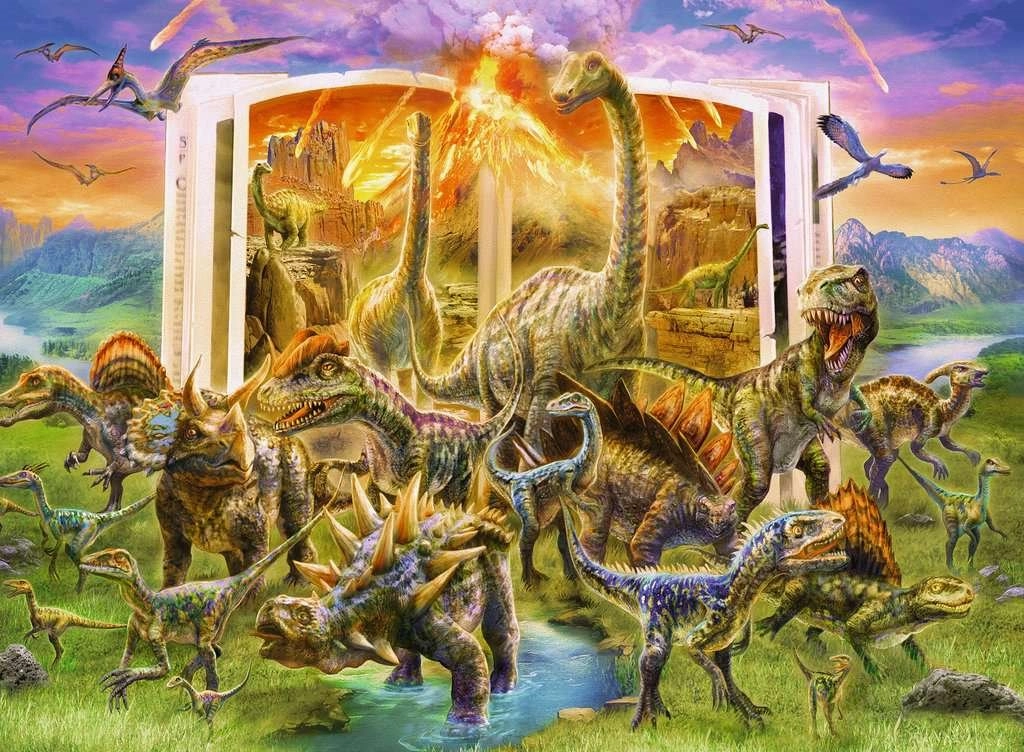 E-shop RAVENSBURGER Puzzle Encyklopédia dinosaurov XXL 300 dielikov