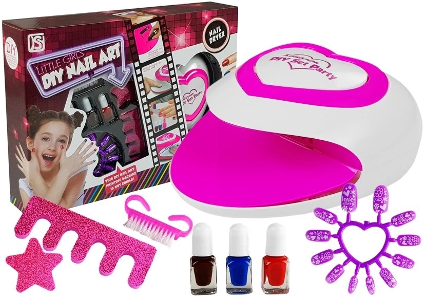 E-shop LEAN Toys Detská sada na maľovanie nechtov + lampa
