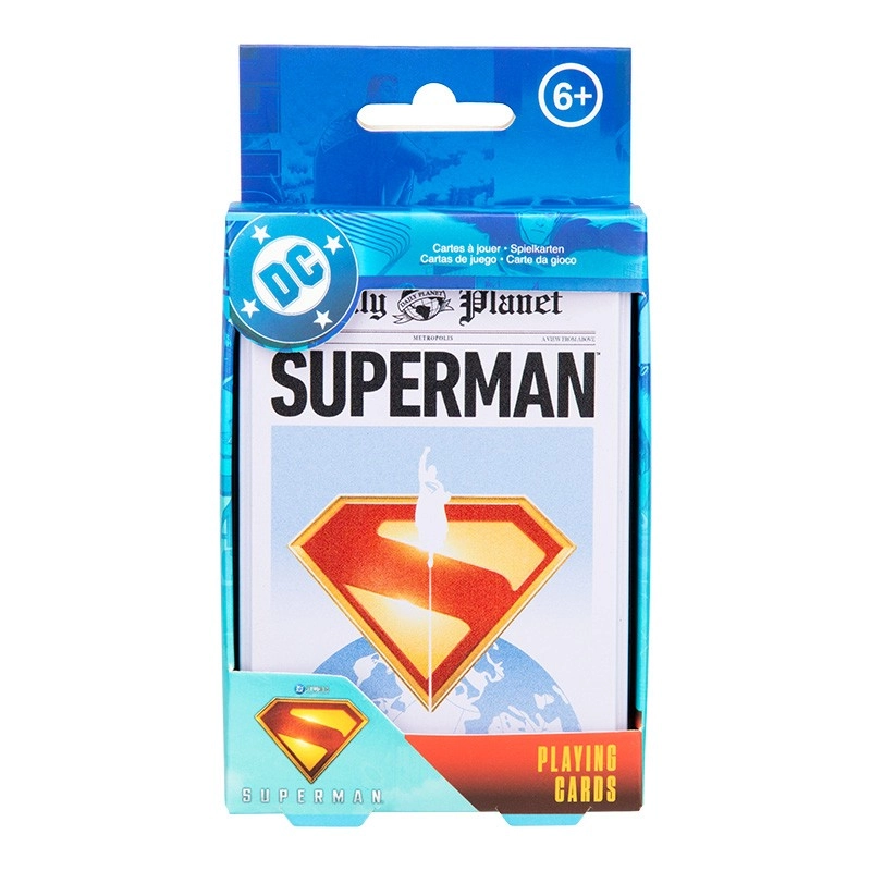 Hracie karty Superman v plechovej krabičke