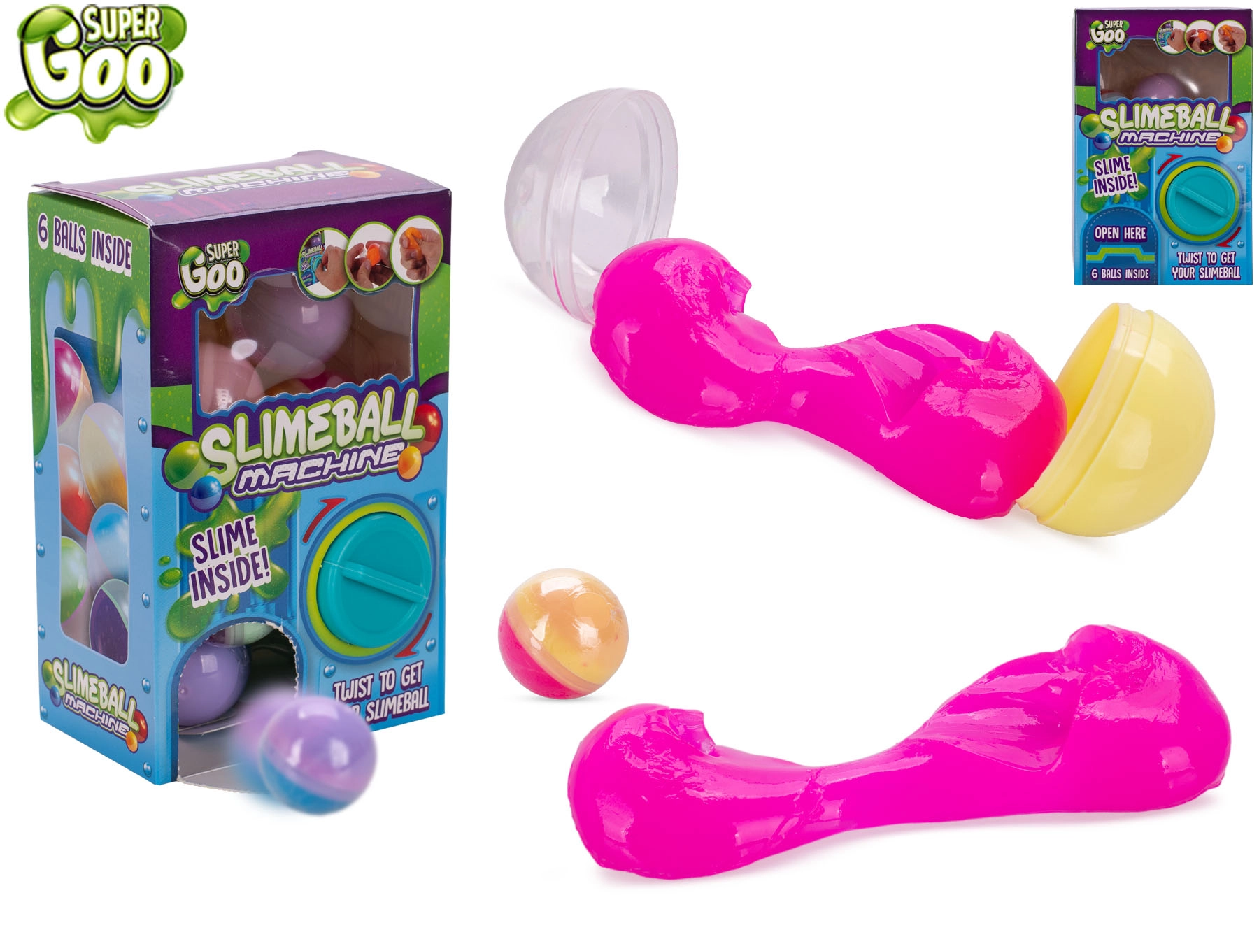 E-shop Super Goo mini predajný automat s loptičkami s prekvapením