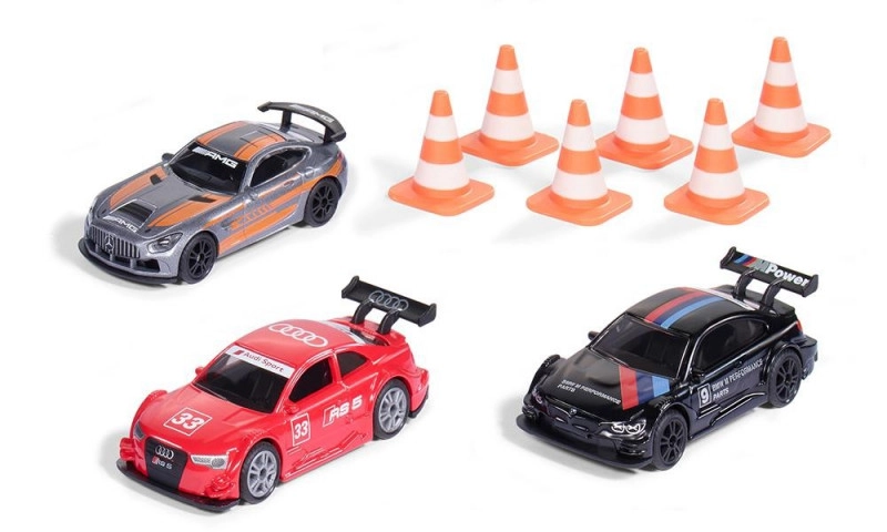 E-shop Siku Super set závodní auta s kužely 3ks