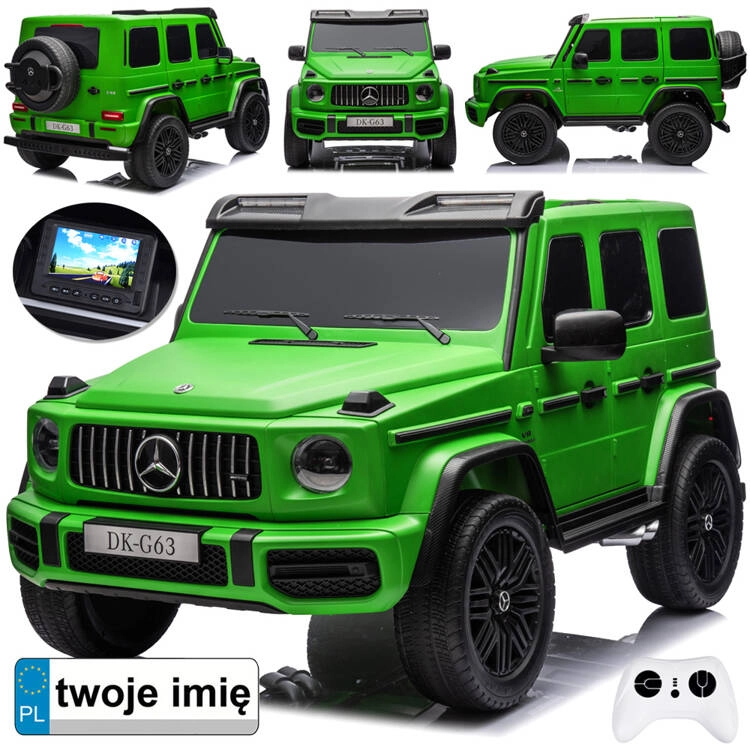Autíčko na akumulátor Mercedes G Klasa 63 AMG s rádiom – Lakovaná zelená