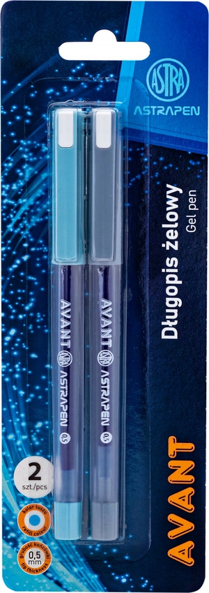 E-shop Gélové pero ASTRA PEN AVANT 0,5 mm, sada 2 ks