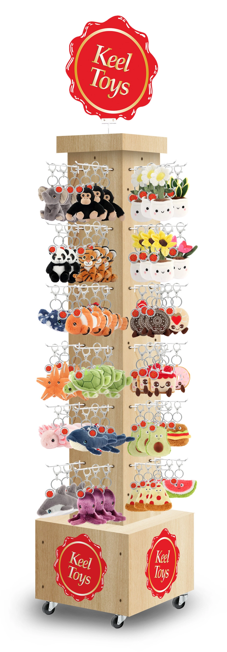 E-shop Otočný stojan na prívesky 180 cm KEEL TOYS