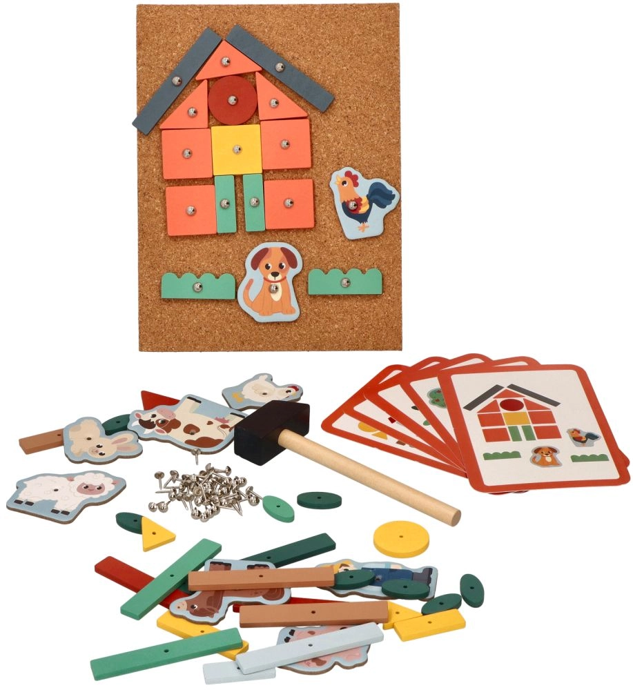 E-shop Adam Toys klinčeková korková zatĺkačka farma