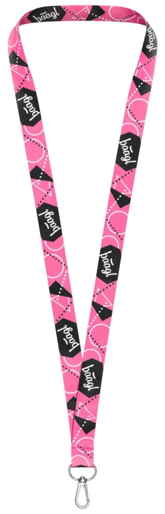 E-shop Snúrka na krk BAAGL dlouhý lanyard, růžový