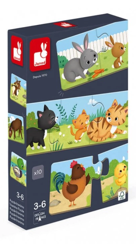 E-shop Detské Puzzle Farma 30 Dielov - Janod