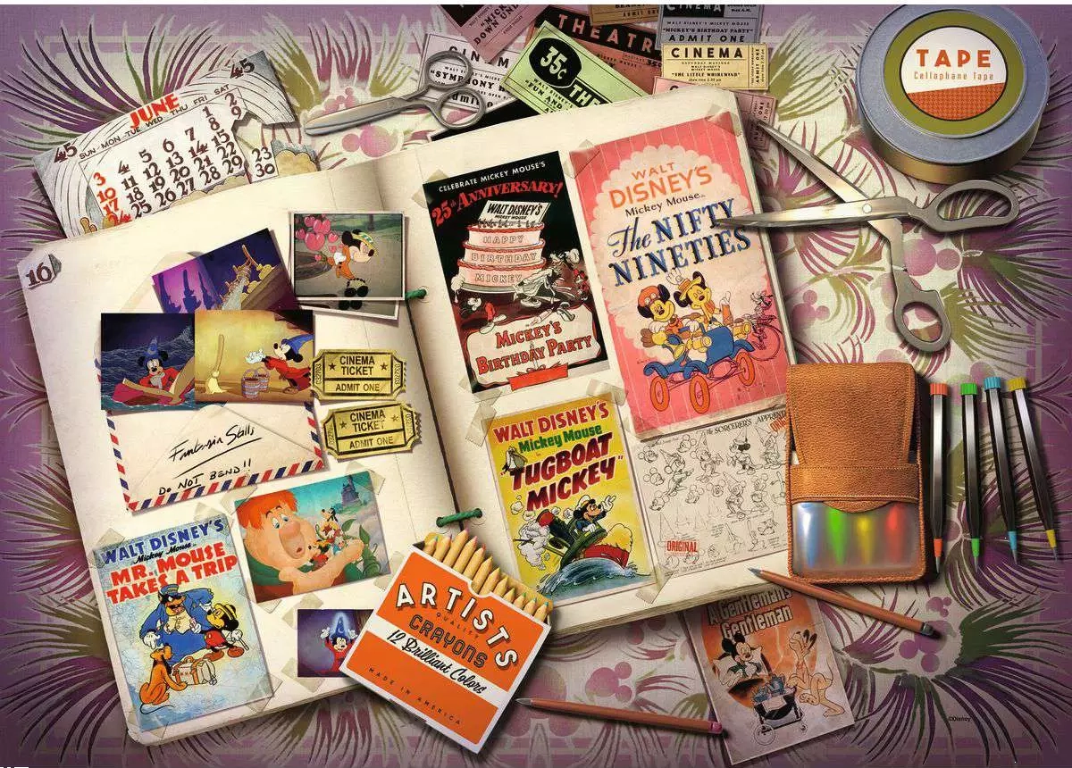 E-shop RAVENSBURGER Disney 1940 Mickeyho výročí 1000 dielov