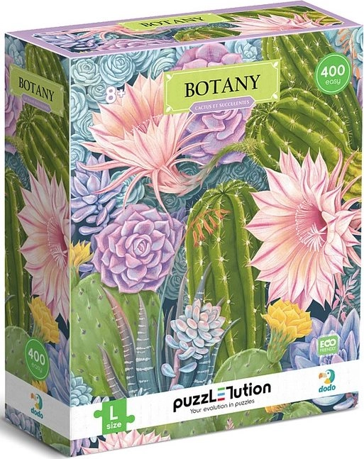 DODO Puzzle Botanika: Kaktusy a Sukulenty 350 dielikov