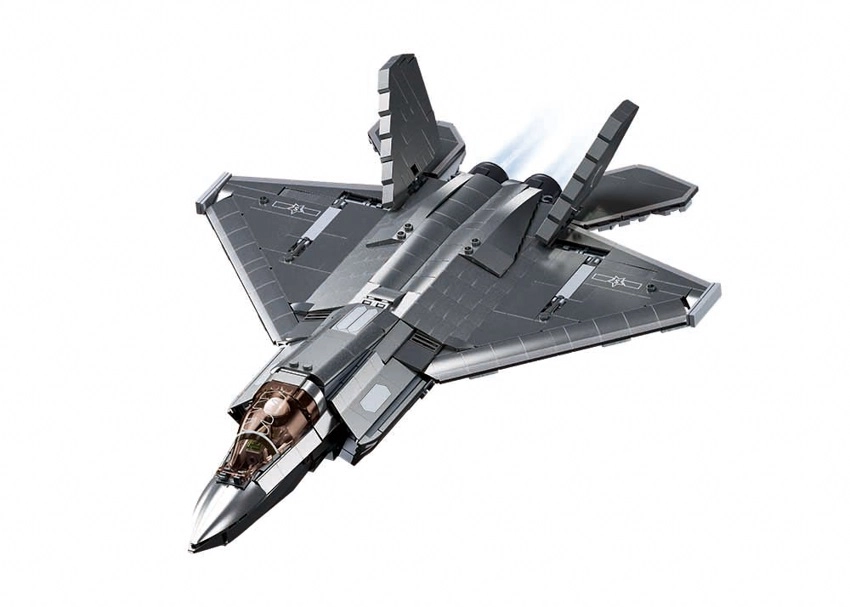 E-shop Sluban B1186 Stealth Aircraft Metal s kovovým povlakem J-35S