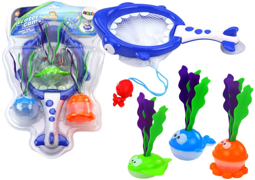 E-shop LEAN TOYS 2v1 sitko žralok ryba s riasami