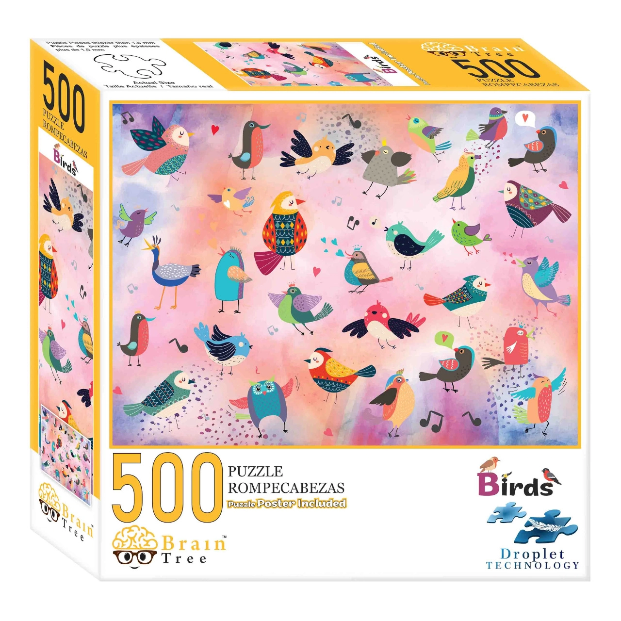 E-shop Brain Tree Rozprávkové vtáky 500 dielov