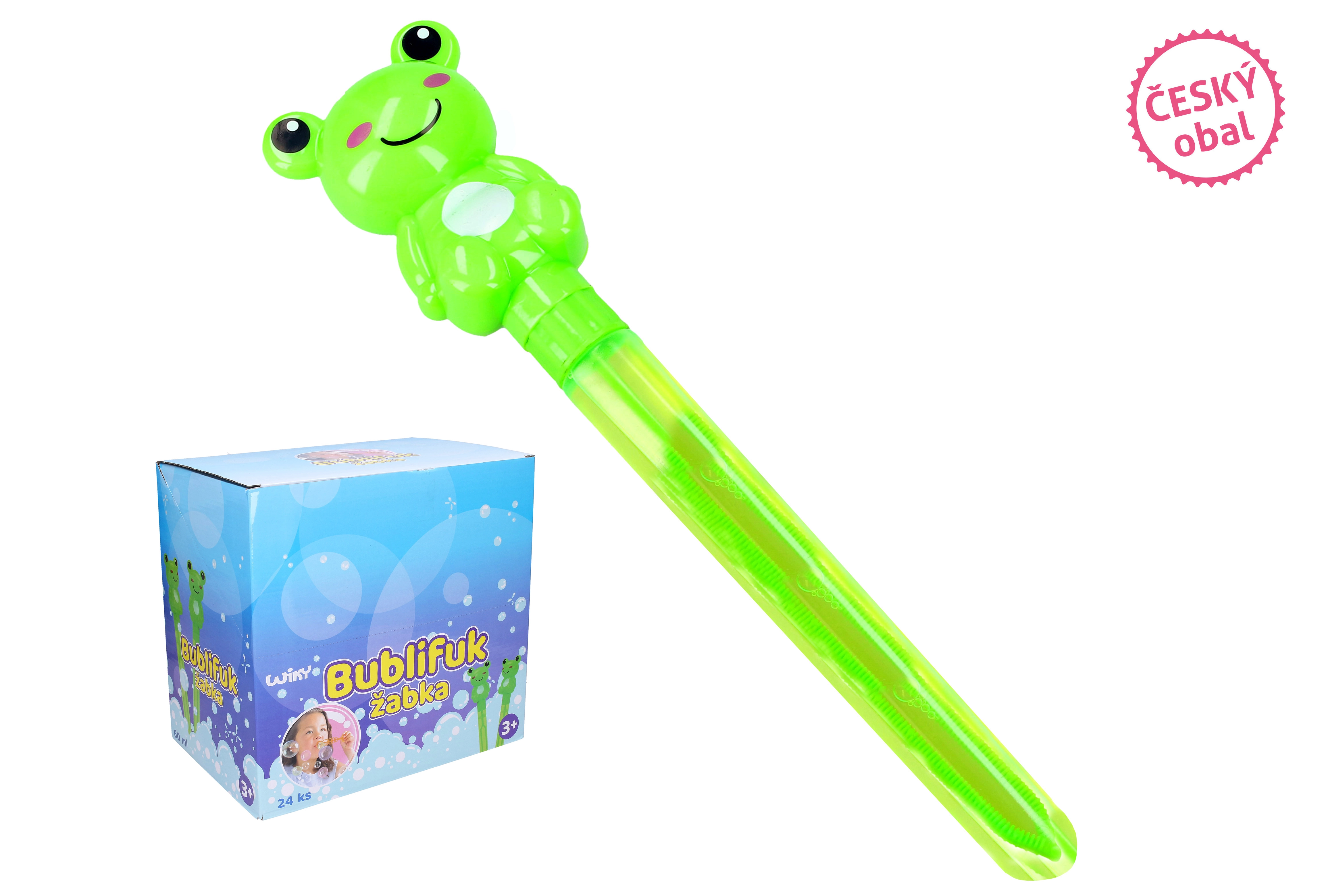 E-shop Bublifuk so žabou 60 ml, 28 cm – český obal