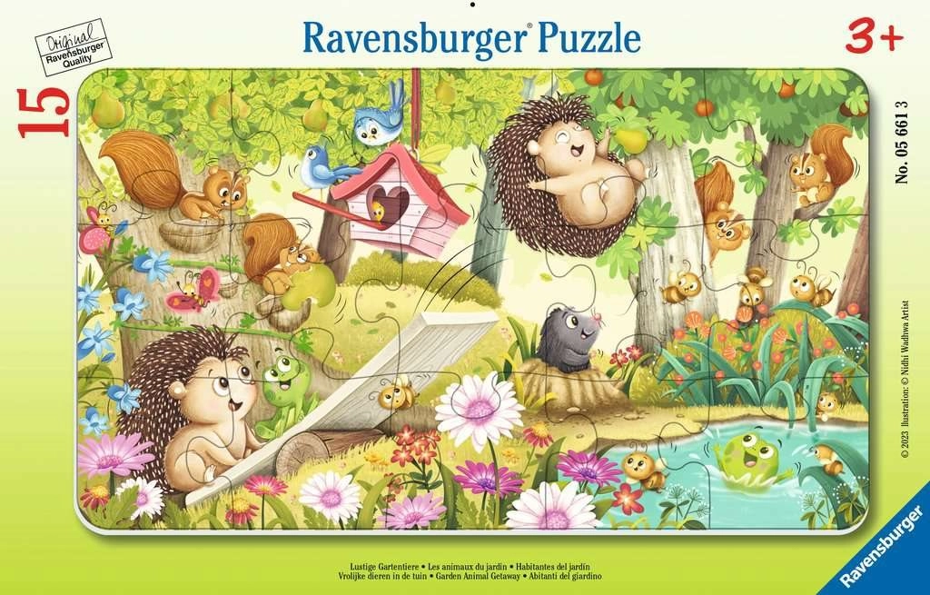 E-shop Detské puzzle Ravensburger Záhrada 15 dielikov