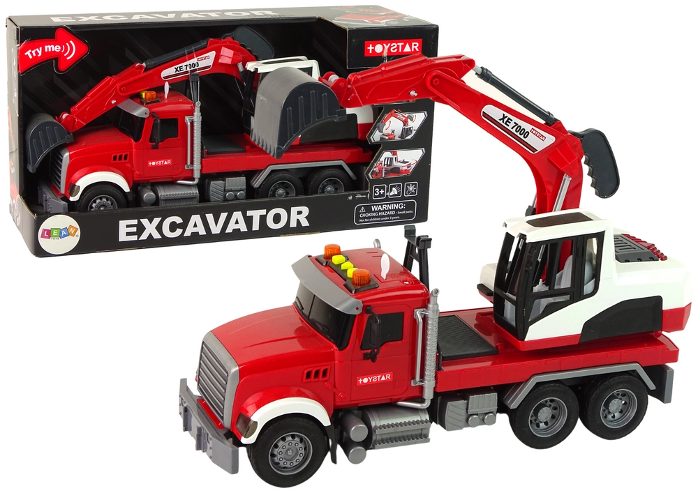 E-shop Lean Toys Truck S Bager Traktor Bager Zvukové svetlá