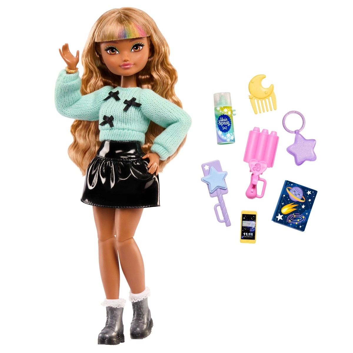 barbie dream besties zia – módna bábika s doplnkami na úpravu vlasov