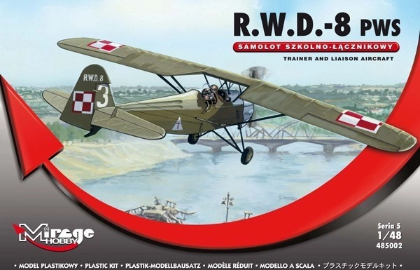 E-shop Plastový model lietadla RWD-8 PWS