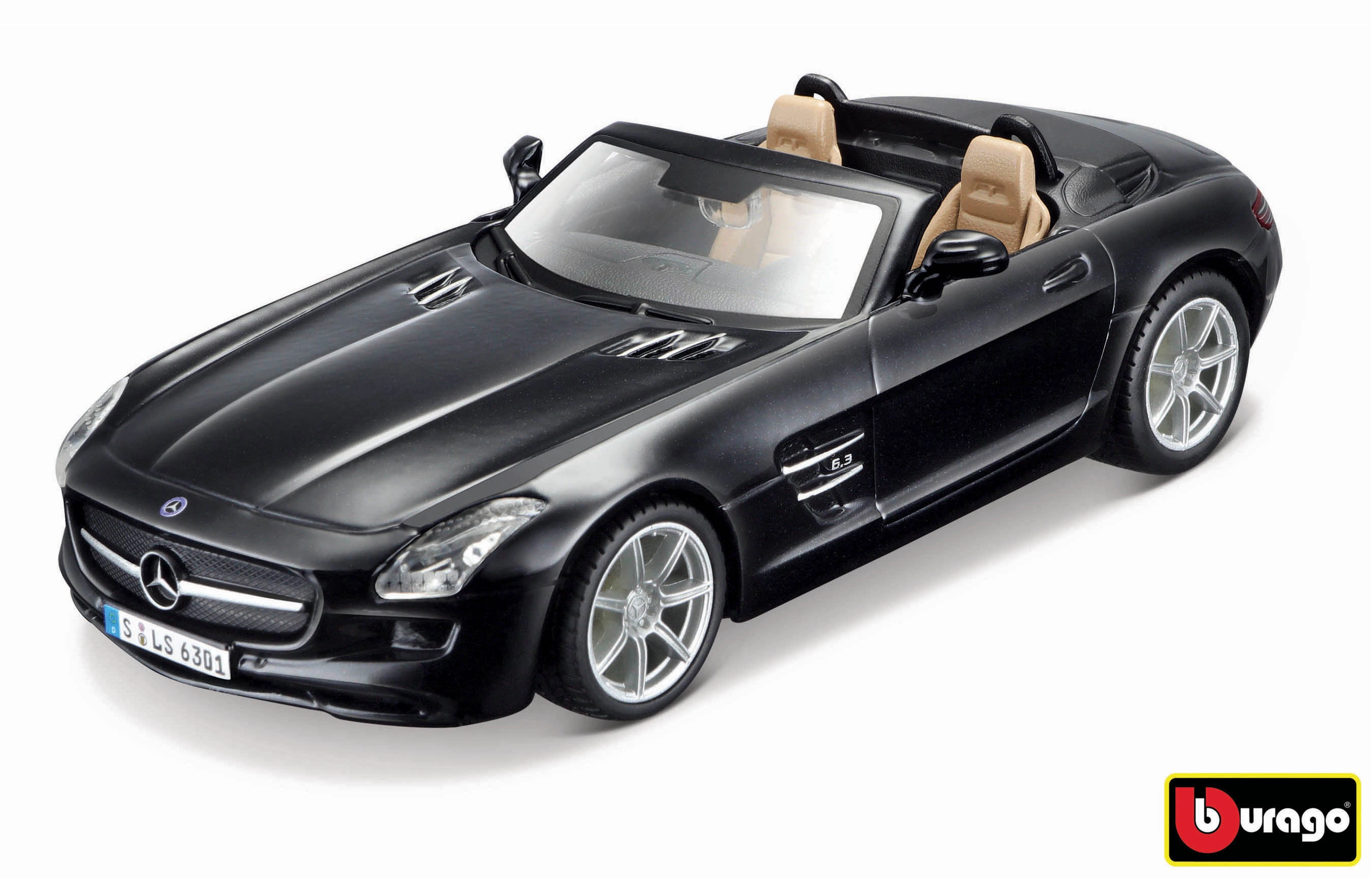 E-shop Bburago Mercedes-Benz SLS AMG Roadster černá 1:32