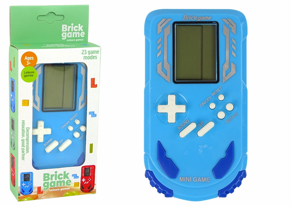 E-shop Lean Toys Herná konzola Brick game modrá