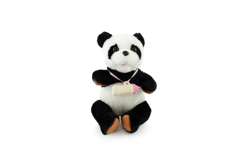 Interaktívna panda s fľaškou