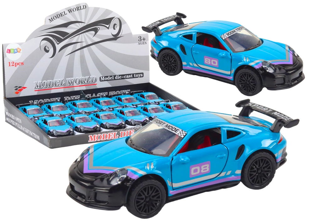 E-shop Lean Toys Športové auto na trecí pohon modré 1:32