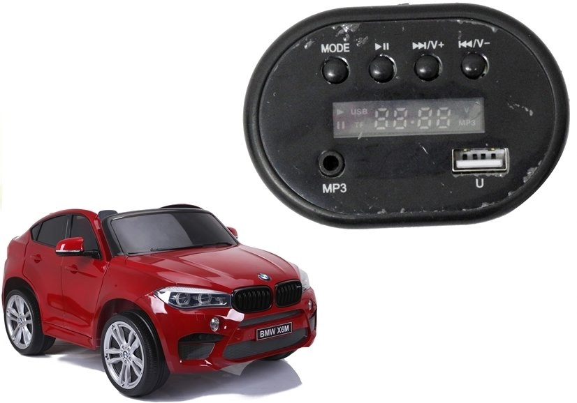 E-shop Lean Cars Hudobný panel pre elektrické autíčko s batériou BMW X6M