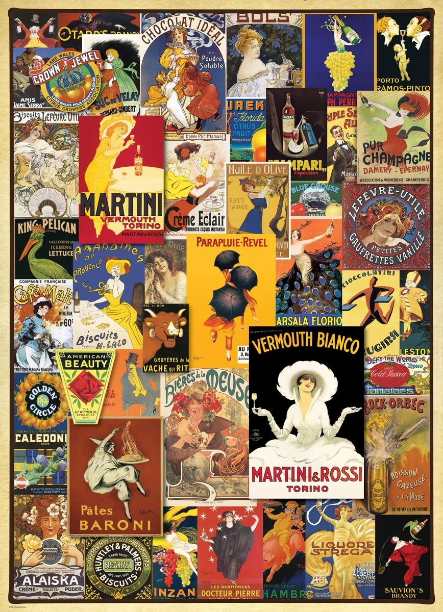 E-shop Eurographics Vintage Posters 1000 dielov