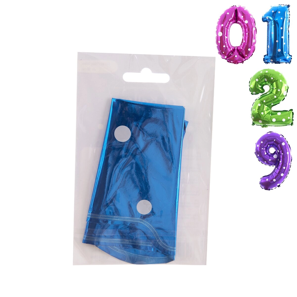 E-shop Fóliový balónik číslo s bodkami 40 cm mix farieb