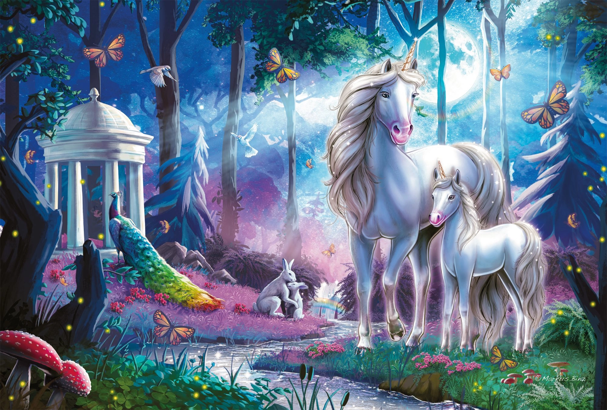 E-shop Puzzle Jednorožce 200 dielikov SCHMIDT