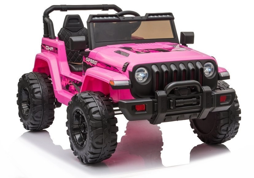 E-shop Lean Toys elektrické autíčko Jeep CH9956 2020 2x45W motor 12V10Ah batéria nelakované růžová