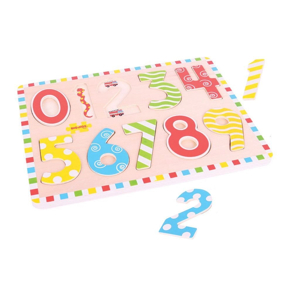 E-shop Bigjigs vkládací puzzle Počítání s obrázky