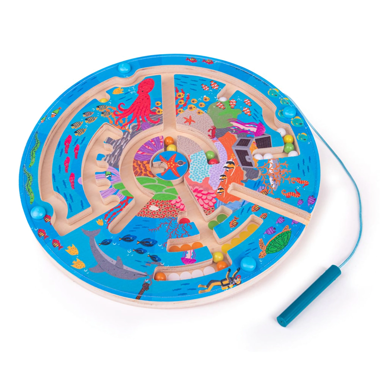 E-shop Bigjigs Toys Magnetické bludisko Podmorský život