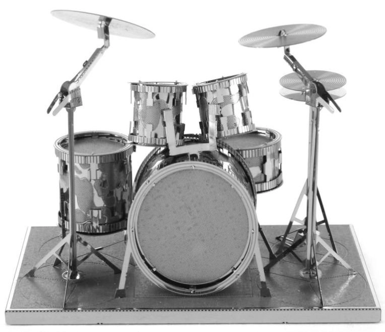 E-shop Metal Earth Luxusná oceľová stavebnica Drum Set