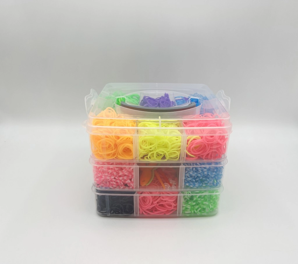 E-shop Sada gumičiek na výrobu náramkov Loom Band, 3000 ks v boxe
