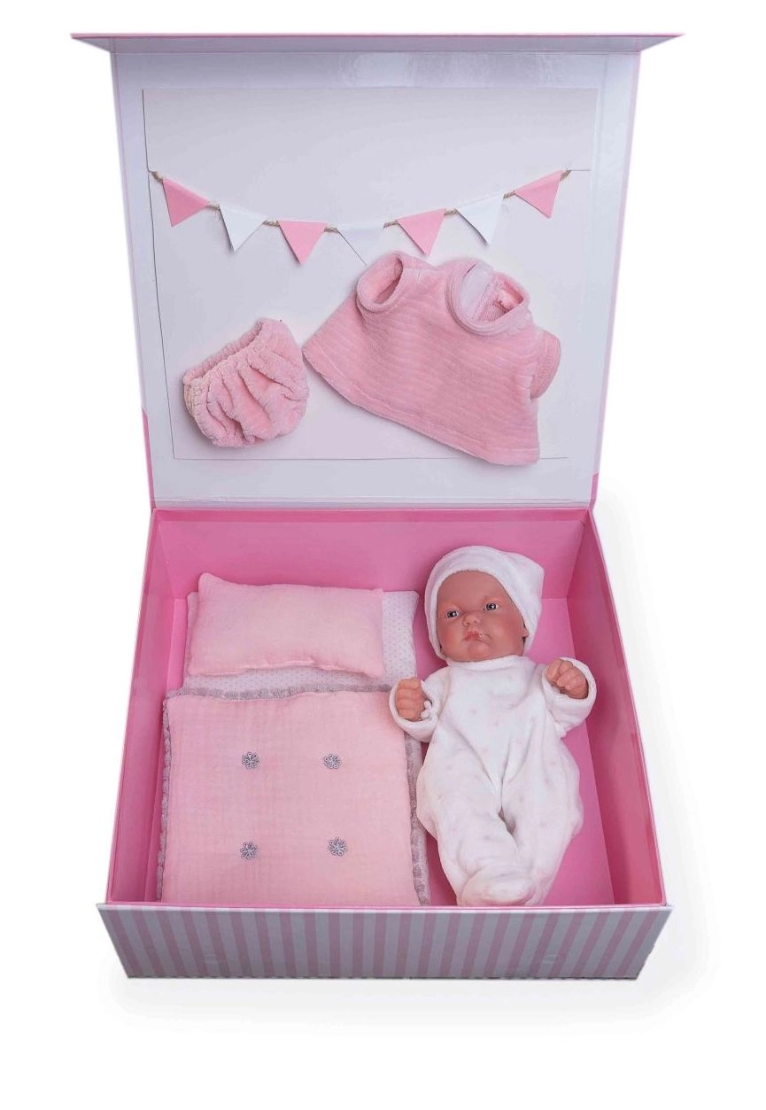 E-shop Antonio Juan 84094 PITU realistická miminko s celovinylovým tělem 26 cm