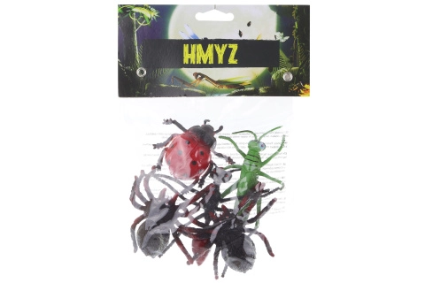 sada plastového hmyzu 5 ks v sáčku