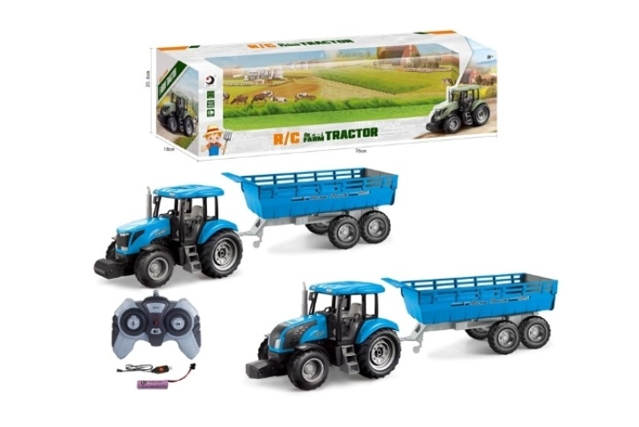 Traktor s prívesom a zvukom