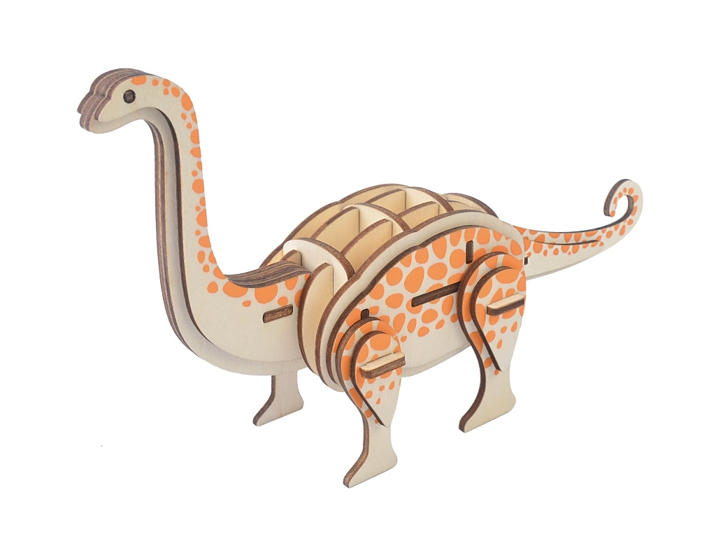 E-shop Woodcraft drevené 3D puzzle brontosaurus