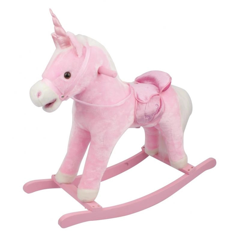 E-shop Mac Toys Růžový houpací jednorožec se zvukem