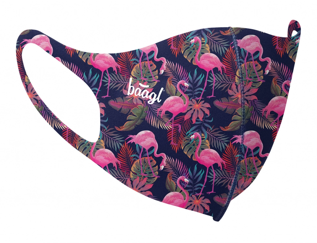 E-shop Baagl Antibakteriálne rúška pre dospelých Flamingo
