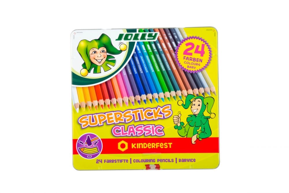 E-shop Supersticks 24 farieb v kovovej krabičke